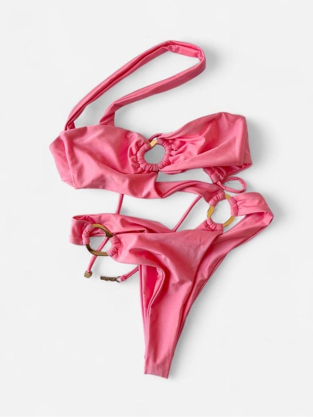 Kamari Swim Madi Asymmetrical One Piece – Bubblegum Pink